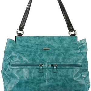 Vintage Miche Kali Teal Shoulder Bag Shell. NWOT.
